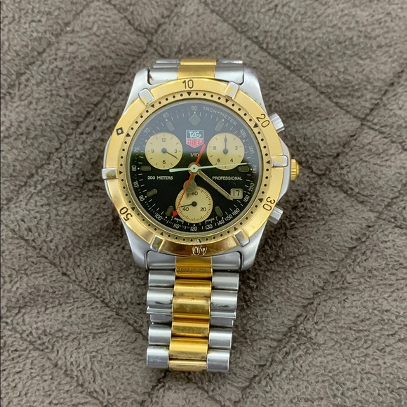 Tag Heuer Men’s Black Professional 2000 Series Chronograph Watch - Picture 6 of 17